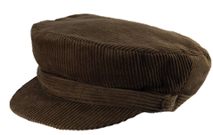 Brown Corduroy Newsboy Cap